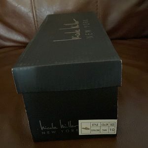 Nicole Miller Studded Brown Flats